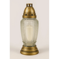 Glass Grave Candle Znicz Z320/MIX White Znicz Polski