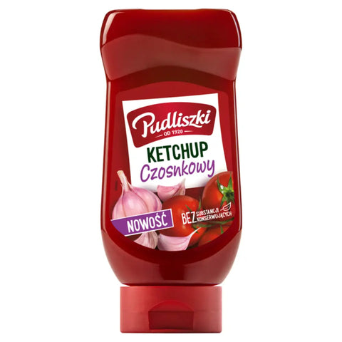 Pudliszki Tomato Ketchup Garlic 16.93oz 480g Pudliszki