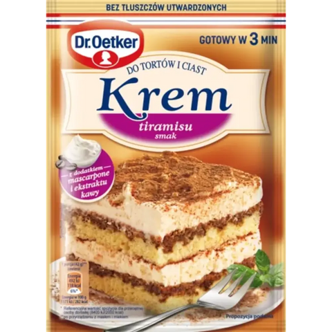 Dr. Oetker Cake Creams Tiramisu Cake Cream 3.8oz 109g Dr.Oetker