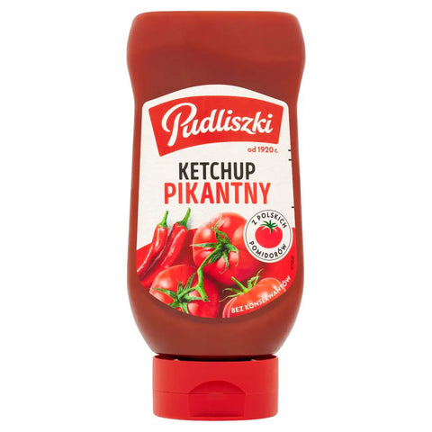 Pudliszki Tomato Ketchup Hot 16.93oz 480g Pudliszki
