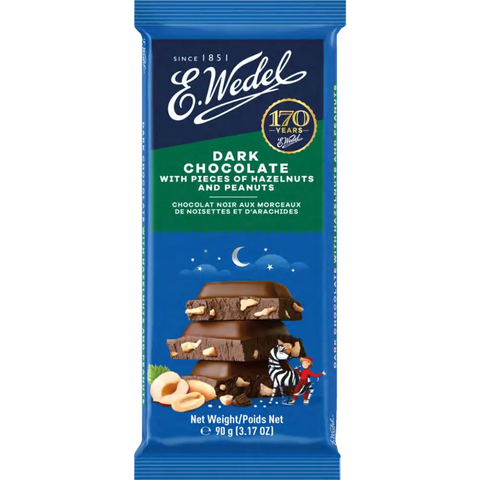 E.Wedel Chocolate Dark Hazelnuts 3.17oz 90g E.Wedel