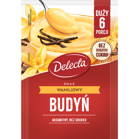 Delecta Pudding Vanilla 2.25oz 64g Delecta