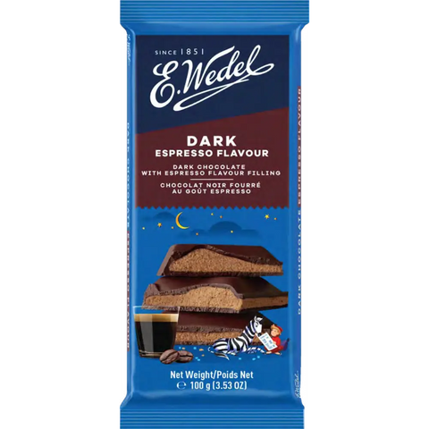 E.Wedel Chocolate Dark Espresso 3.5oz 100g E.Wedel