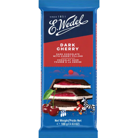 E.Wedel Chocolate Dark Cherry 3.5oz 100g E.Wedel