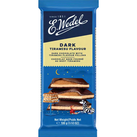 E.Wedel Chocolate Dark Tiramisu 3.5oz 100g E.Wedel