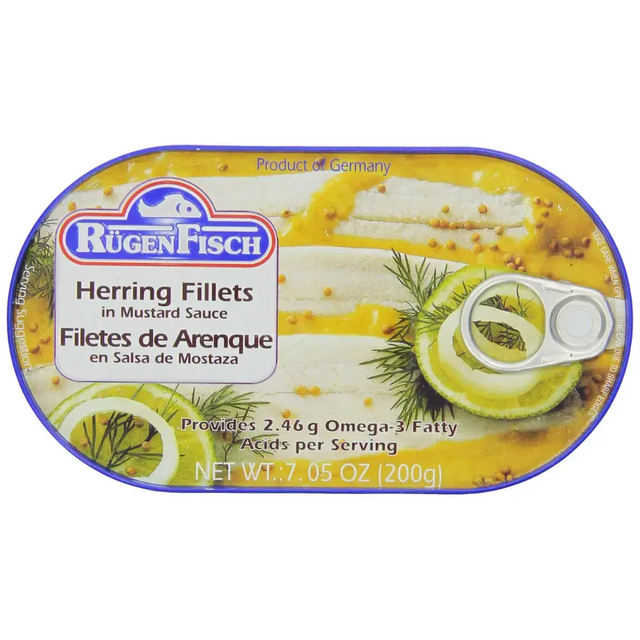 Rugen Fisch Canned Fish Herring Fillets in Mustard Sauce – Shop Belveder