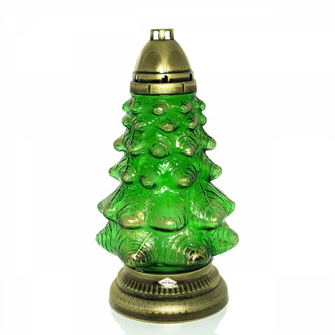 Christmas Grave Candle – Model CH4 with Festive Decoration Znicz Polski