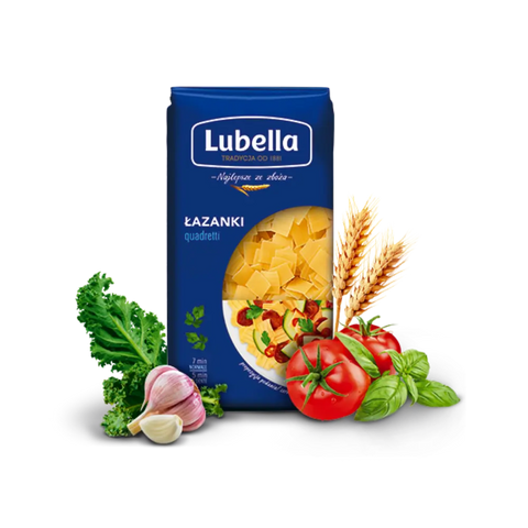 Lubella Pasta & Noodles Quadretti Pasta 14.10oz 400g (Lazanki) Lubella