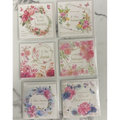 Name Day Card with Pink Floral Wreath and Butterfly 1 Randomly Selected Lalix