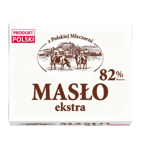 Mlekovita Traditional Polish Margarine & Butter Selection Polish Butter Extra from Polish Dairies 7oz 200g Mlekovita