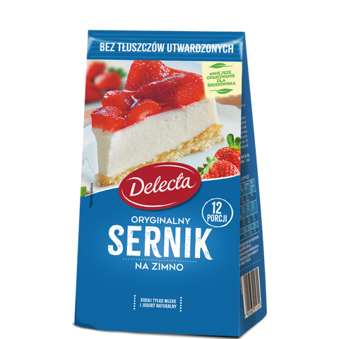 Delecta Cake Mix Original No Bake Cheesecake ("Sernik na Zimno") 5.43oz 154g Delecta