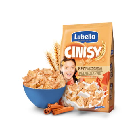 Lubella Breakfast Flakes Cinisy Flakes Wholegrain ( Cinnamon ) 8.8oz 250g Lubella
