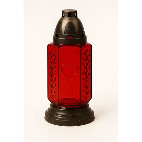 Polish Grave Candle – Z495 Mix- Traditional Memorial Light – Znicz Poland Red Znicz Polski