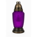 Glass Grave Candle Znicz Z320/MIX Violet Znicz Polski