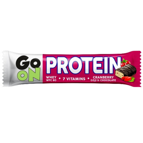 Sante Go On Protein & Energy Bars – Fuel Your Day Protein 20% Cranberry and Goji 1.76oz 50g Sante