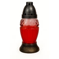 Glass Grave Candle Znicz Z30 Red Znicz Polski