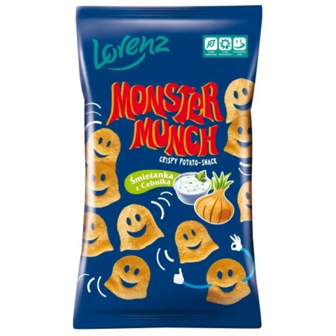 Lorenz Monster Munch Sour Cream & Onion 3.5oz 100g Lorenz