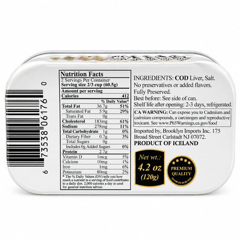 Belveder Wild Cod Liver from Iceland Belveder