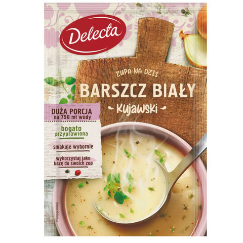 Delecta Instant Soups – Kujawski Collection White Borsht 1.48oz 42g Delecta