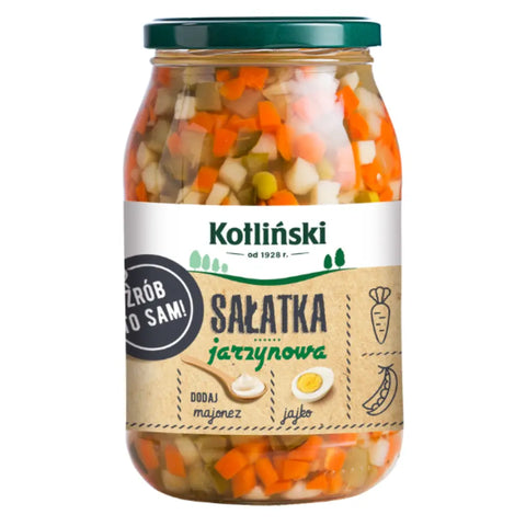 Kotliński Jarred Traditional Vegetable Salad Traditional 32.45oz 870g Kotliński