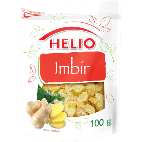 Helio Dried Fruits – Natural & Delicious Ginger 3.53oz 100g HELIO