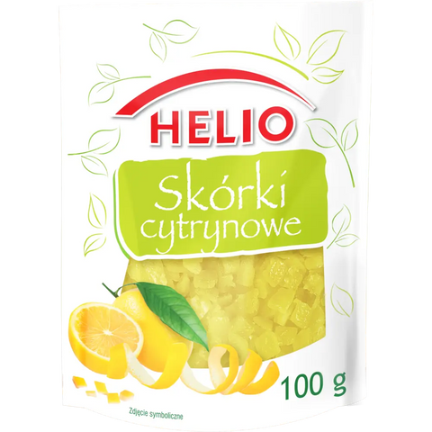 Helio Dried Fruits – Natural & Delicious Lemon Peels 3.53oz 100g HELIO