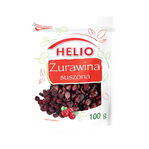 Helio Dried Fruits – Natural & Delicious Cranberries 3.53oz 100g HELIO
