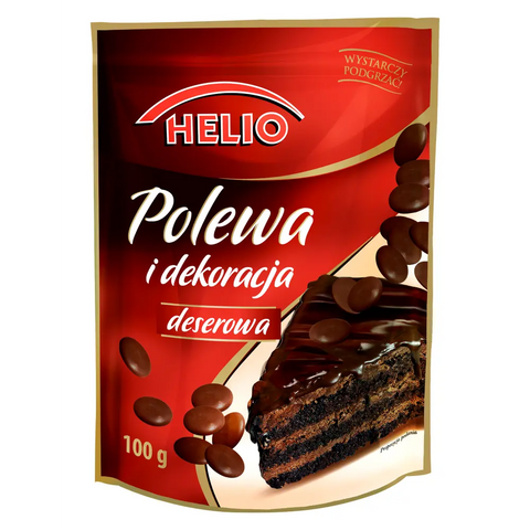 Helio Topping &amp; Decoration – Dessert Garnishes Dark 3.53oz 100g HELIO