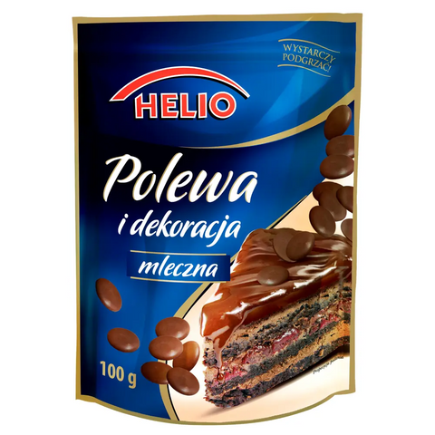 Helio Topping &amp; Decoration – Dessert Garnishes Milk 3.53oz 100g HELIO