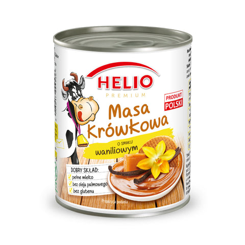 Helio Masa Krówkowa – Dulce de Leche Caramel Filling Vanilla 14.10oz 400g HELIO