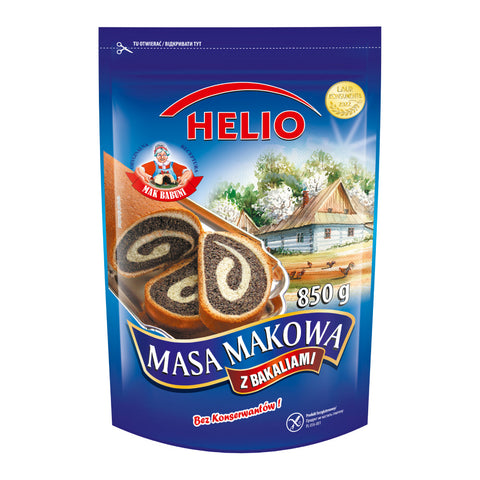 Helio Masa Makowa – Poppy Seed Cake Filling Original Doypack 22.98oz 850g HELIO