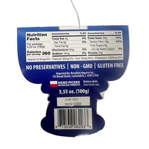 Belveder Dried Boletus Edulis Whole Caps (Borowik Szlachetny Kapelusze ) Belveder