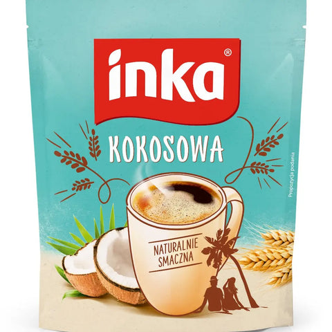 Inka Roasted Grain Coffee – Flavored Variants Coconut 7oz 200g Inka