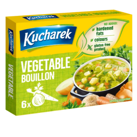 Kucharek Bouillon Cubes Vegetable 2.11oz 60g (Pack of 5) Kucharek