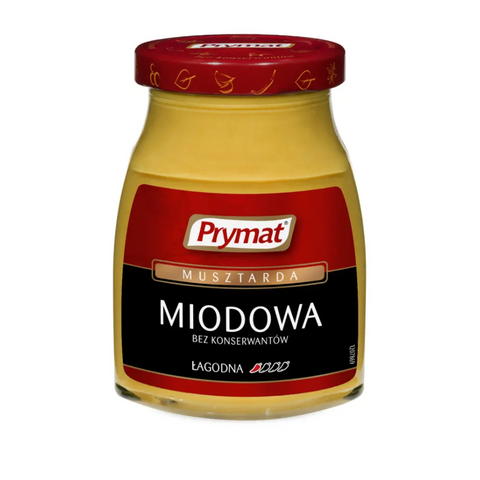 Prymat Mustard Honey 6.35oz-6.53oz 180g-185g Prymat