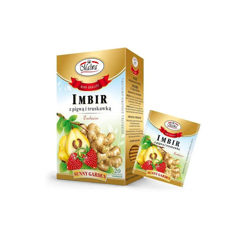Malwa Exclusive Sunny Garden Teas Ginger with Quince & Strawberry Malwa