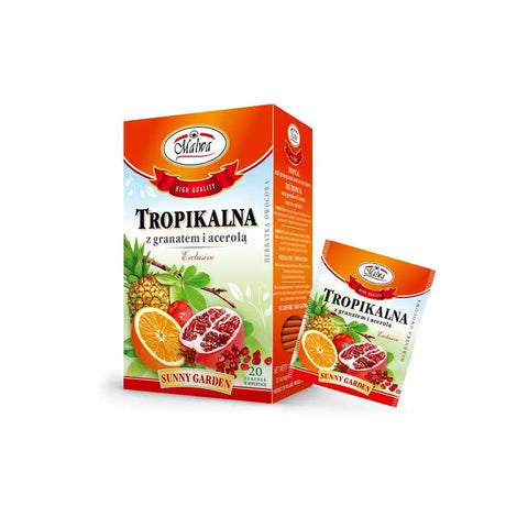 Malwa Exclusive Sunny Garden Teas Tropical with Pomegranate & Barbados cherry Malwa