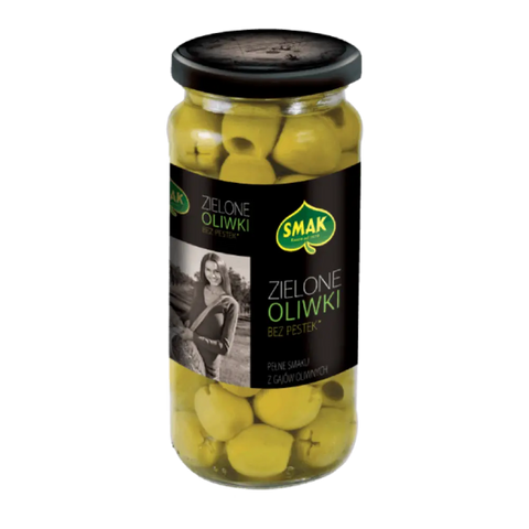 Smak Olive Green Olives 7.76oz 220g Smak