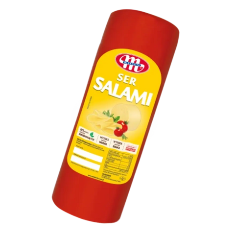 Traditional Polish Cheeses – Bulk Blocks Salami Cheese apr≈3lb Mlekovita