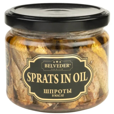Belveder Smoked Sprats in Oil 8.8oz 250g Belveder