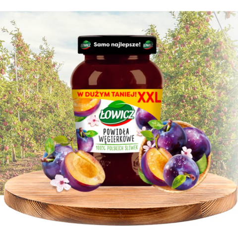Lowicz Jam Traditional Fruit Spread XXL Plum Butter 15.9oz 450g Lowicz