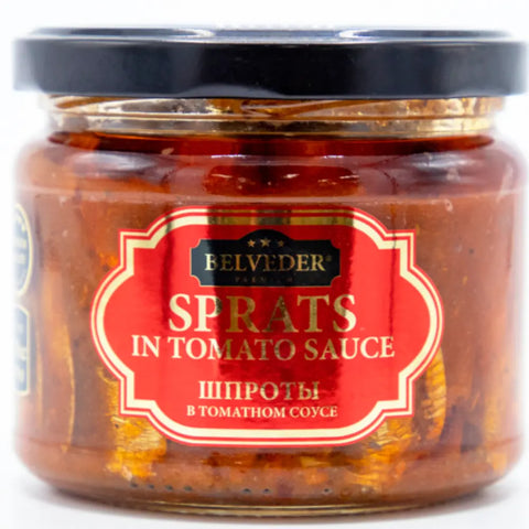 Belveder Smoked Sprats in Tomato 9.9oz 280g Belveder