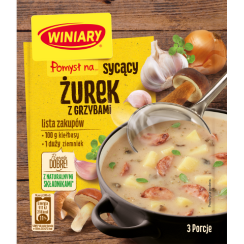 Winiary "Pomysl na ..." Zurek with Mushrooms 49g Winiary