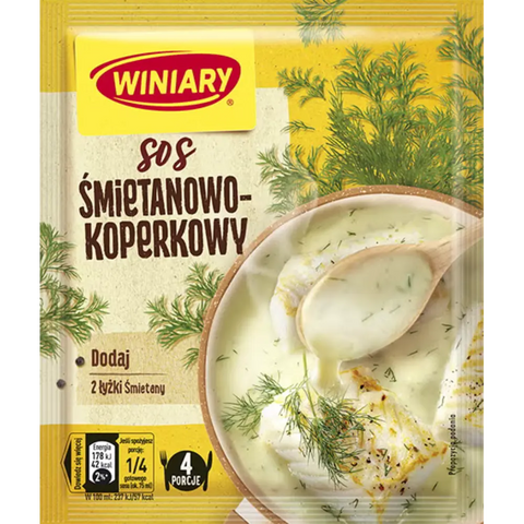 Winiary Instant Sauces Sour Cream & Dill Sauce 0.95oz 27g Pack of 5 Winiary