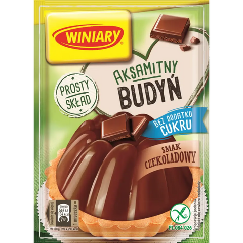 Winiary Pudding Mix Chocolate No Sugar 1.34oz 38g Pack of 5 Winiary