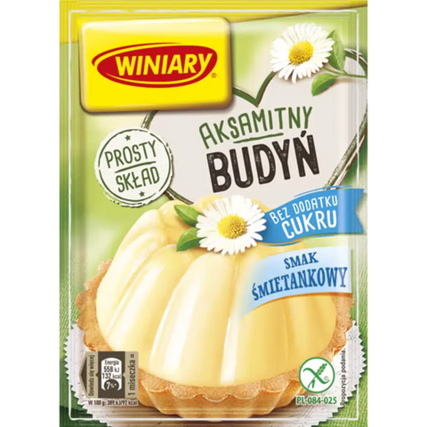 Winiary Pudding Mix Cream No Sugar 1.23oz 35g Pack of 5 Winiary