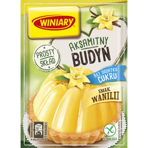 Winiary Pudding Mix Vanilla No Sugar 1.23oz 35g Pack of 5 Winiary