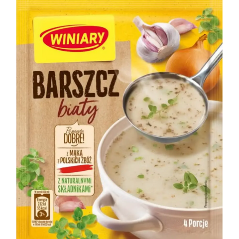 Winiary Instant Soups White Borsch 2.32oz 66g Pack of 5 Winiary