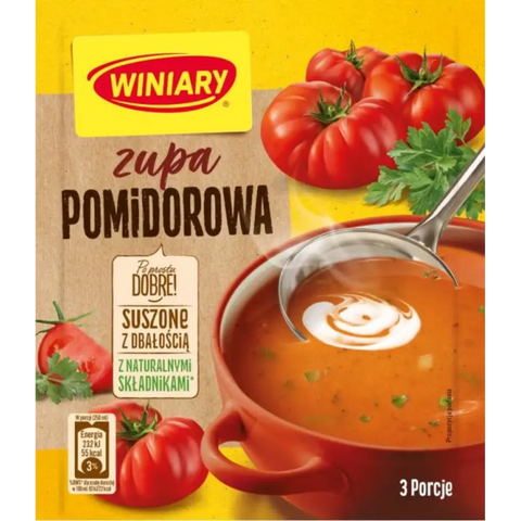 Winiary Instant Soups Tomato Soup 1.76oz 50g Pack of 5 Winiary