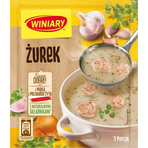 Winiary Instant Soups "Zurek" 1.72oz 49g Pack of 5 Winiary